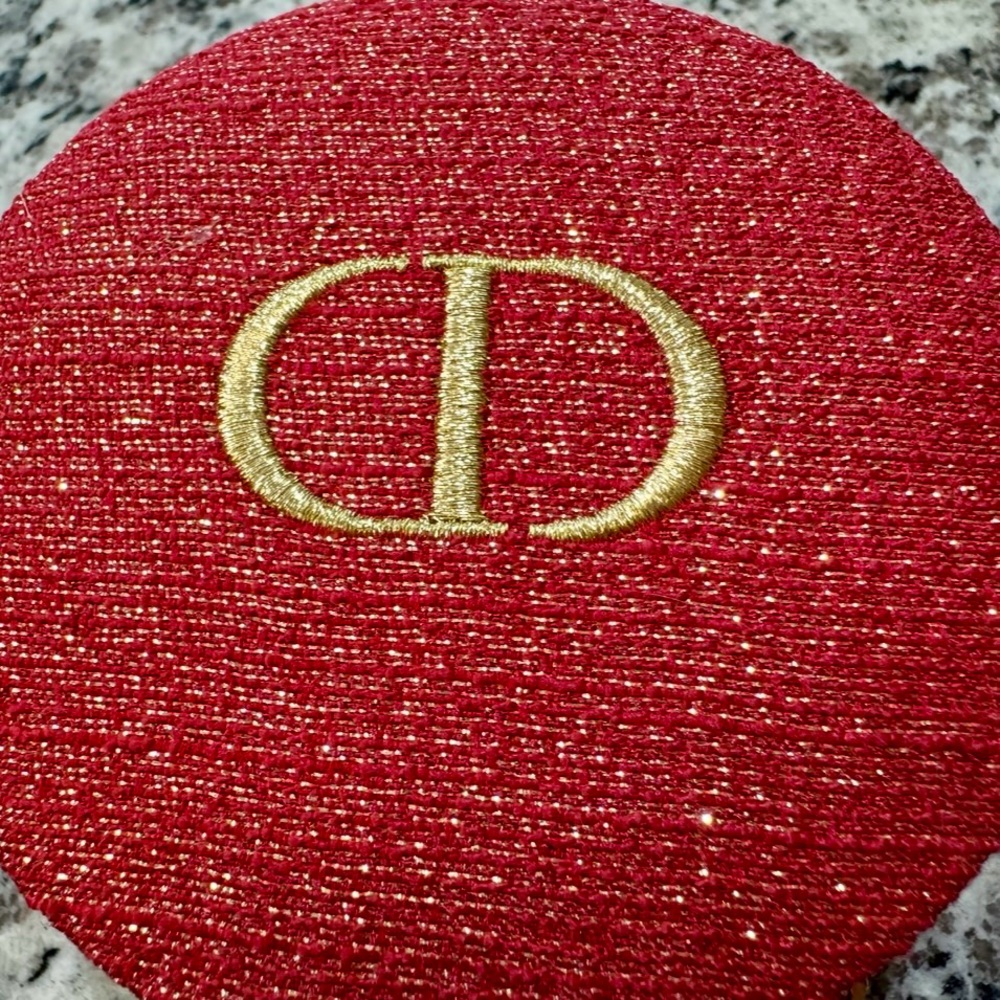 Dior Beauty Red and Gold Jewelry Zip Case - Picture 7 of 9
